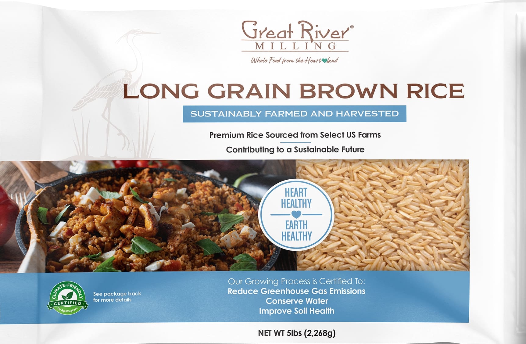 Drying brown rice