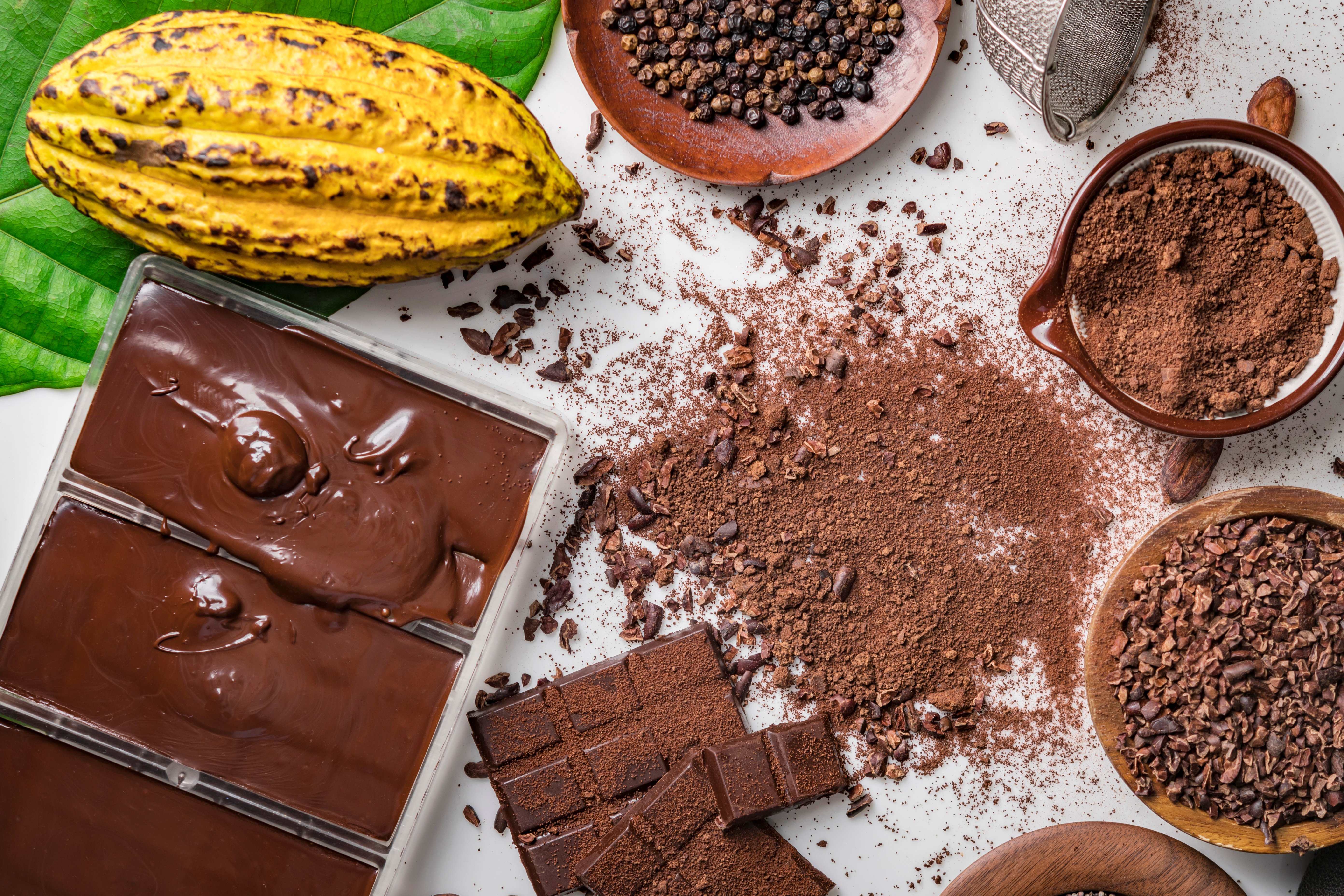 Cacao Nibs Packaged for Export