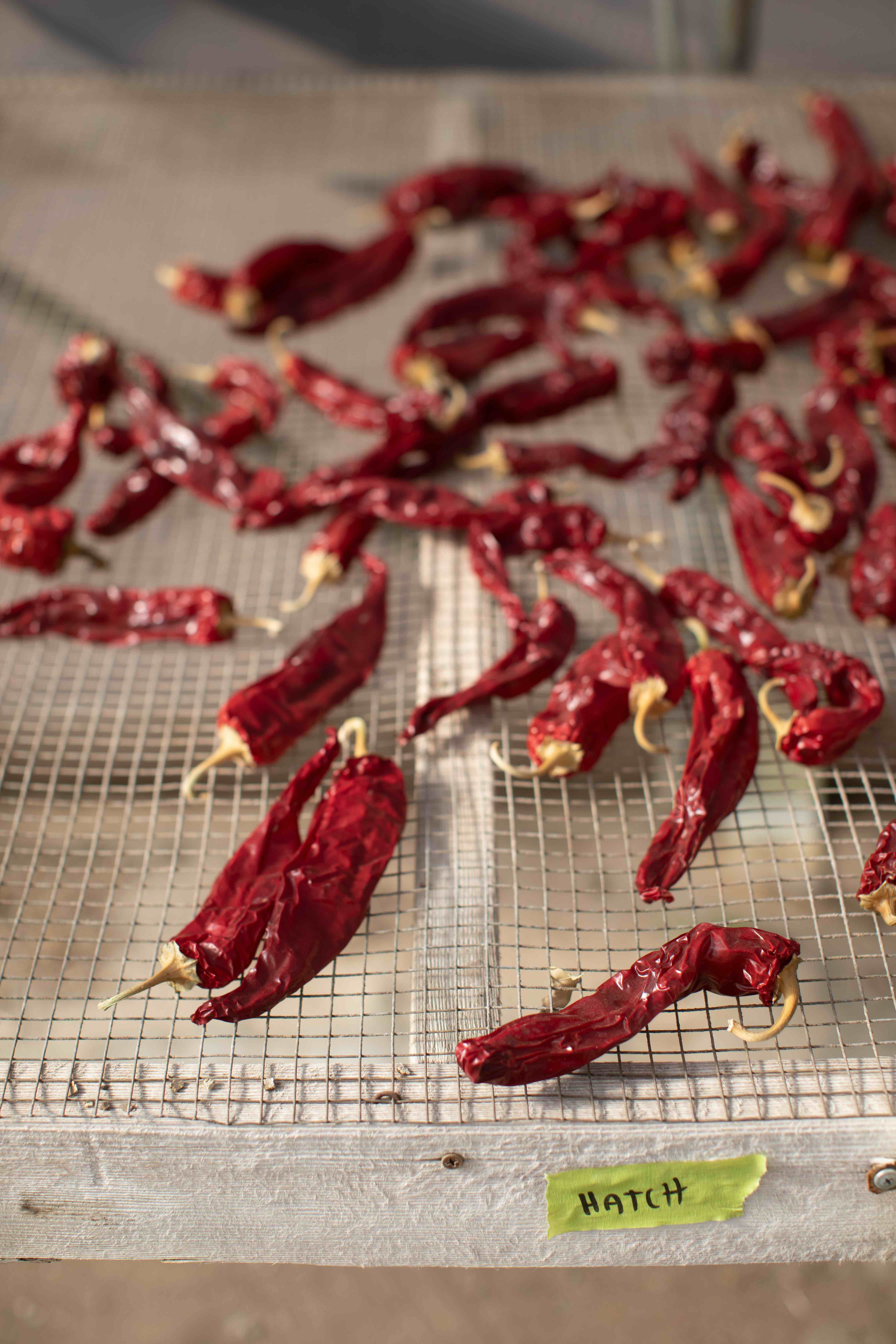 Cleaning fresh chilies