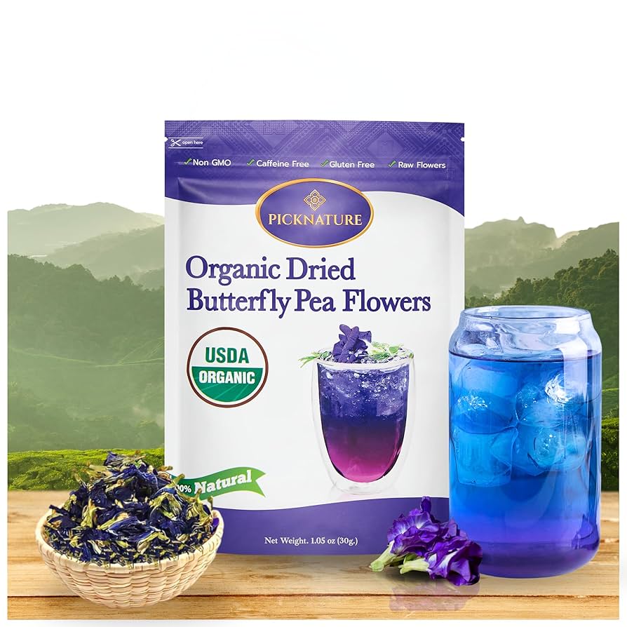 Loose Whole Dried Butterfly Pea Flowers