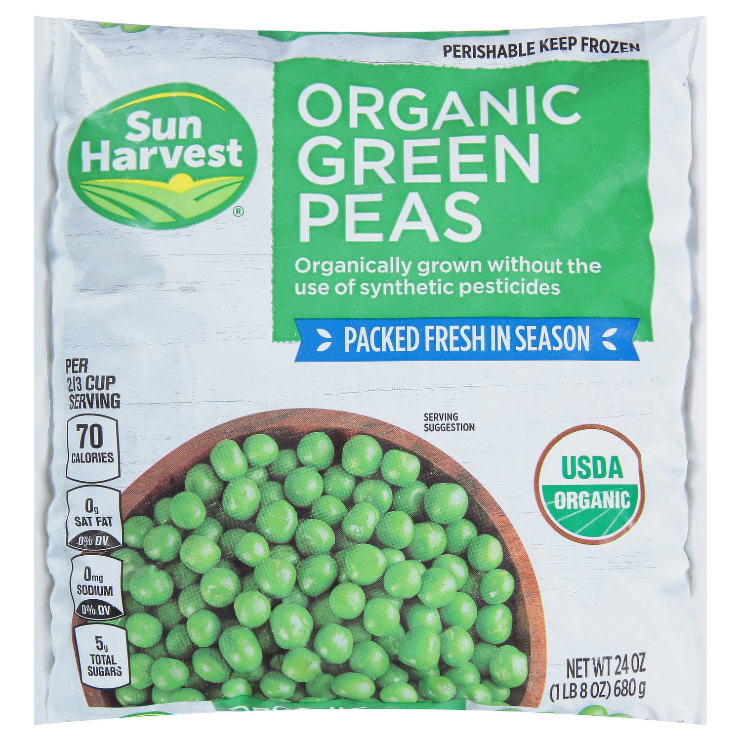 Packed Green Peas
