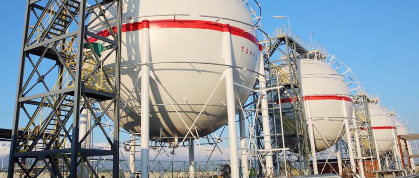LPG storage tanks