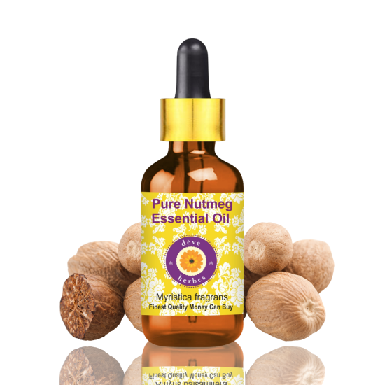 Nutmeg oil distillation process