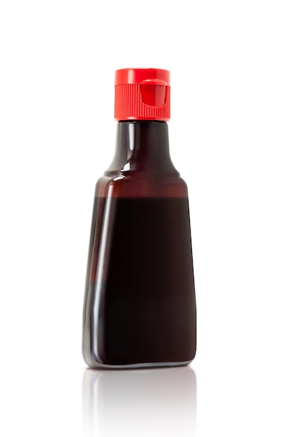 Soy Sauce in Glass Bottle